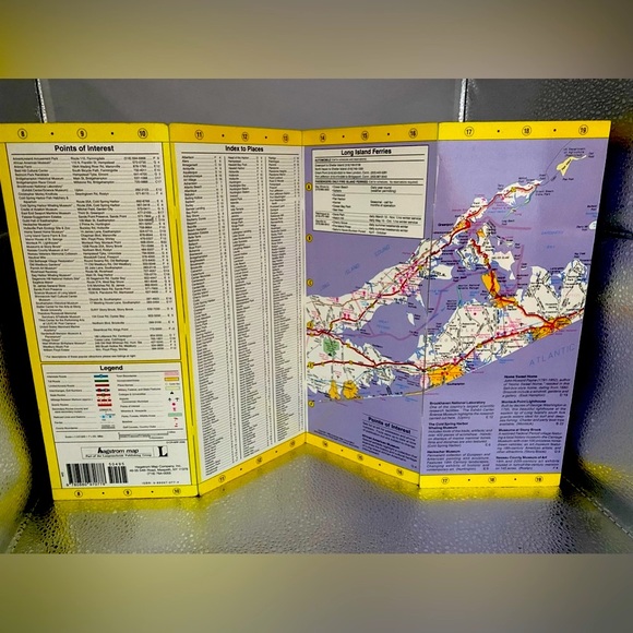 “Long Island” Vintage Road Map by Hagstrom - Picture 4 of 6